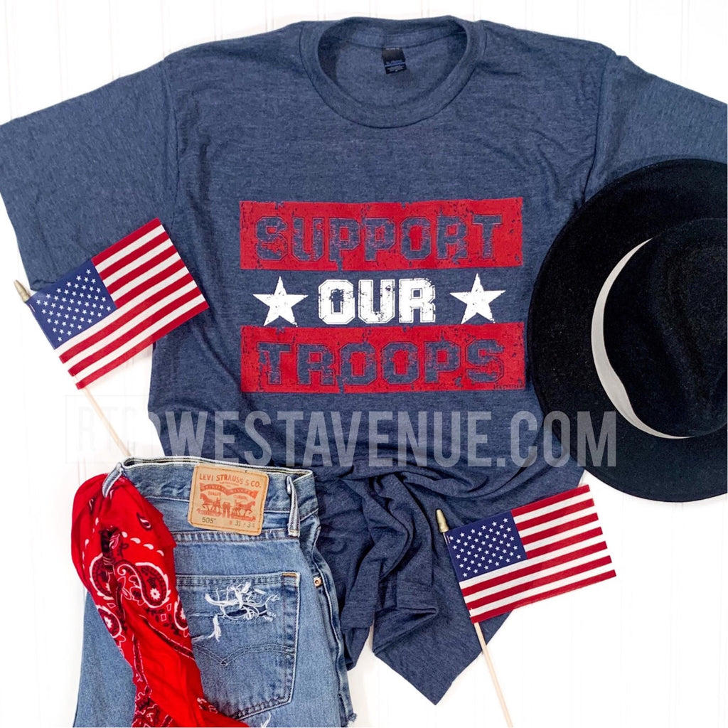 Support Our Troops - Blue - West Avenue