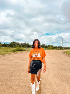 Howdy Ghouls Cropped Tee