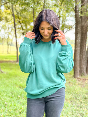 Dark Green Oversized Sweater