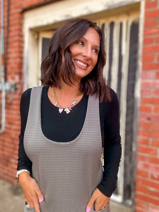 She's All Right Houndstooth Dress - West Avenue