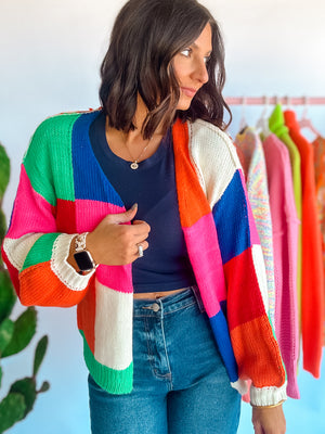 Wrapped In Color Cardigan