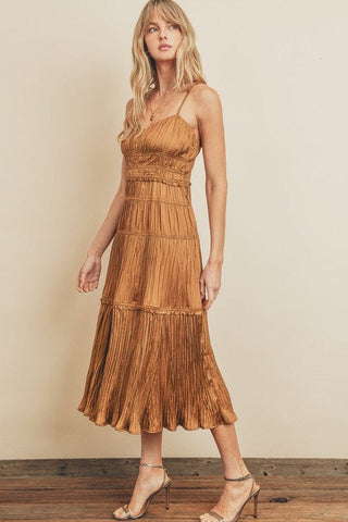 You're So Golden Midi Dress - Large - West Avenue