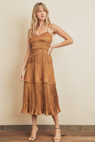You're So Golden Midi Dress - Large - West Avenue