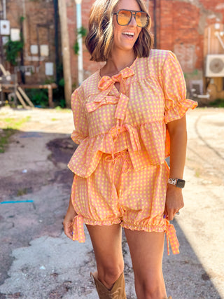 Walk On By Gingham Set - West Avenue