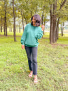 Dark Green Oversized Sweater