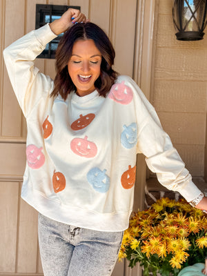 Pumpkin Patch Cream Sweater