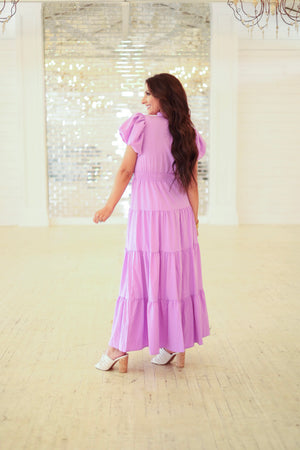 Wishful Thinking Lavender Midi Dress