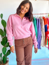 Pink Zip Pullover