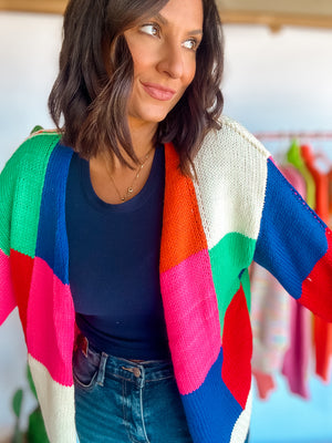 Wrapped In Color Cardigan