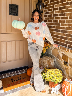 Pumpkin Patch Cream Sweater