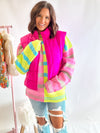 Fuchsia Puffer Vest