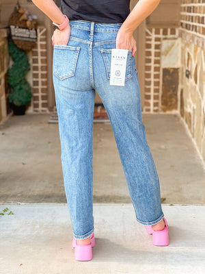 Risen Crossover High Rise Jeans