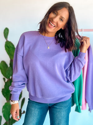 Lavender Crewneck Sweatshirt