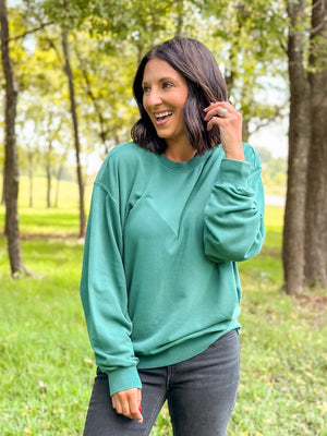 Dark Green Oversized Sweater