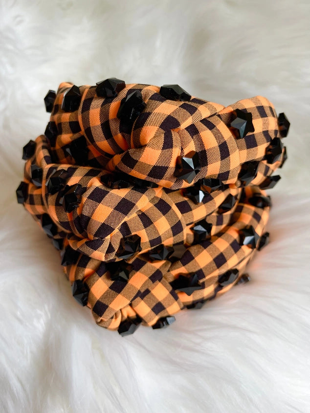 Sandy + Rizzo Orange & Black Headband