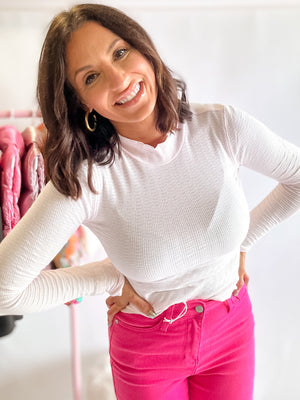 Light Pink Fitted Top