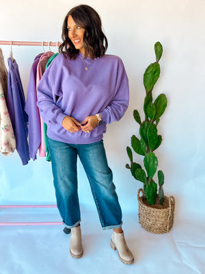 Lavender Crewneck Sweatshirt