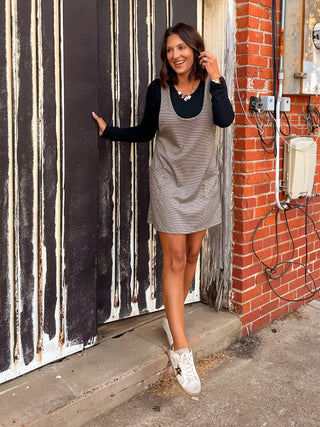 She's All Right Houndstooth Dress - West Avenue