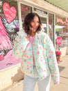 Sassy And Sage Floral Puffer Jacket