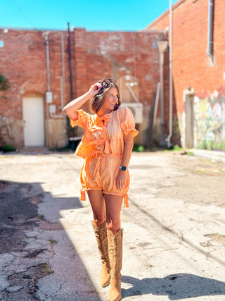 Walk On By Gingham Set - West Avenue