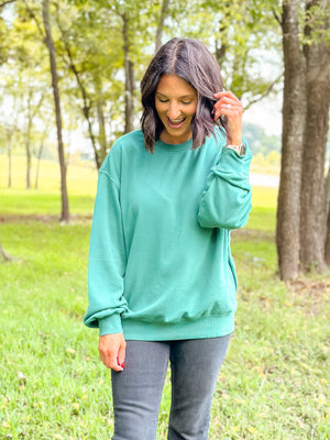 Dark Green Oversized Sweater