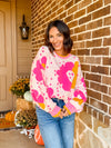 Flower Power Pink Sweater