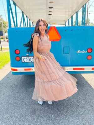 Don't Want To Go Home Tulle Maxi Dress