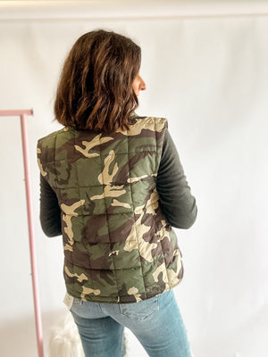 Camo Puffer Vest