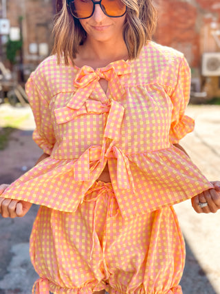 Walk On By Gingham Set - West Avenue