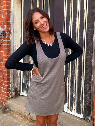She's All Right Houndstooth Dress - West Avenue