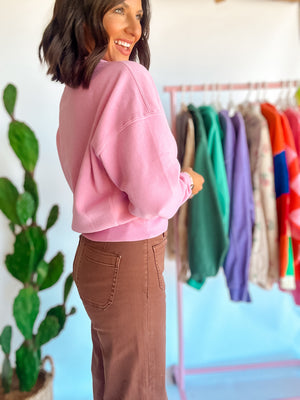 Pink Zip Pullover