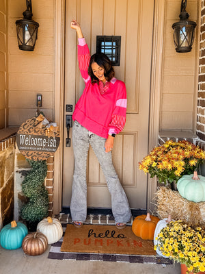 So Happy Fuchsia Sweater