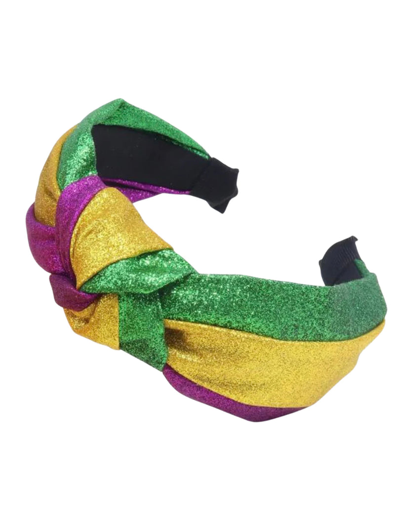 Mardi Gras Glitter Headband