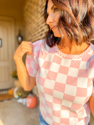 All Mixed Up Puff Sleeve Top