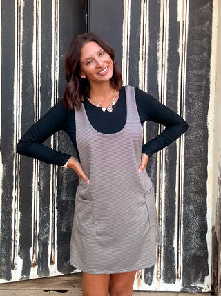 She's All Right Houndstooth Dress - West Avenue