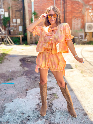 Walk On By Gingham Set - West Avenue