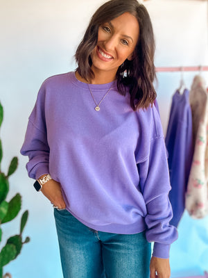 Lavender Crewneck Sweatshirt