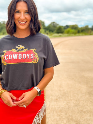 Cowboys Cropped Tee