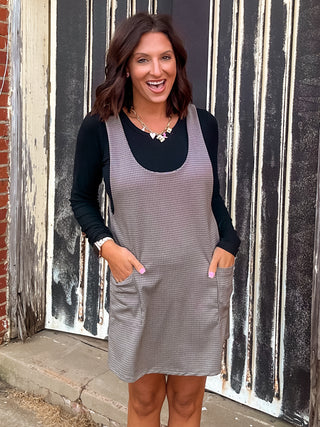 She's All Right Houndstooth Dress - West Avenue
