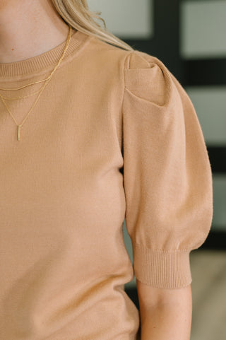 Casually Classy Puff Sleeve Blouse in Brush - West Avenue