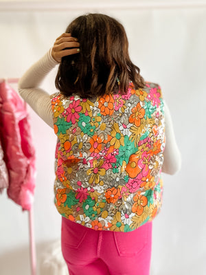 Full Sequin Puffer Vest