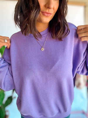 Lavender Crewneck Sweatshirt