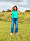 Oversized Washed Crop Tee