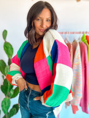 Wrapped In Color Cardigan