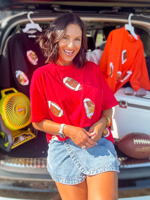 Dazzling Diva Football Tops (3 Colors)