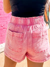 Pink High Waisted Shorts