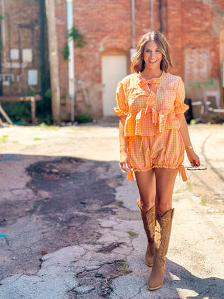 Walk On By Gingham Set - West Avenue