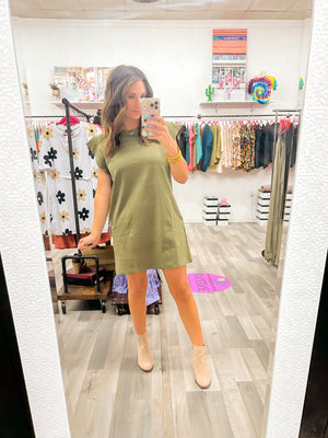 Day To Remember Dress - Olive