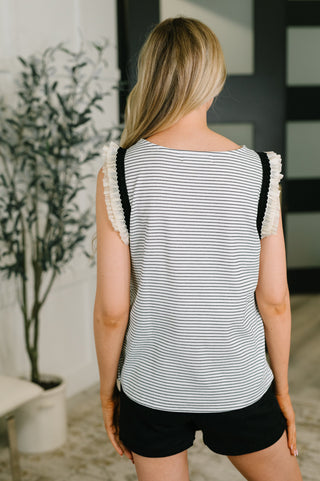 Exceeding Expectations Ruffled Sleeve Blouse - West Avenue