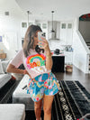 Rainbow Abstract Shorts